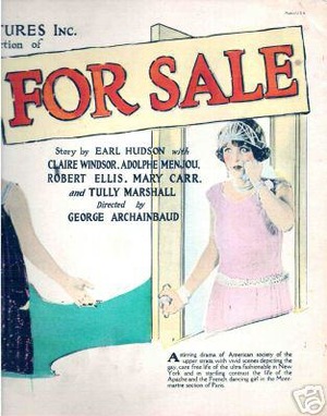Фільм «For Sale» (1924)