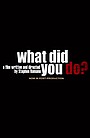 Фильм «What Did You Do?»